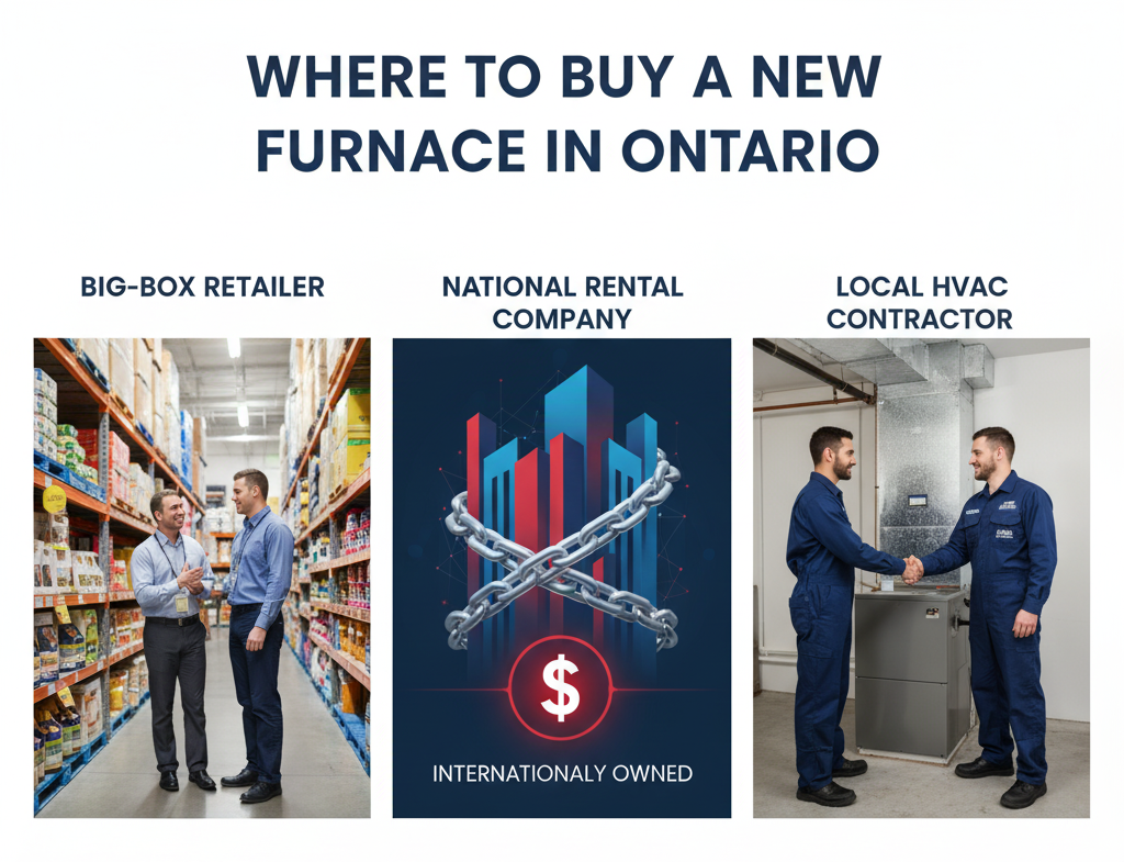 Where to Buy a New Furnace in Ontario: The 3 Options Explained
