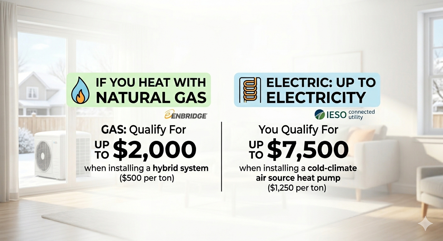 Ontario Heat Pump Rebates in 2026: What You Actually Qualify For (Natural Gas vs. Electric)